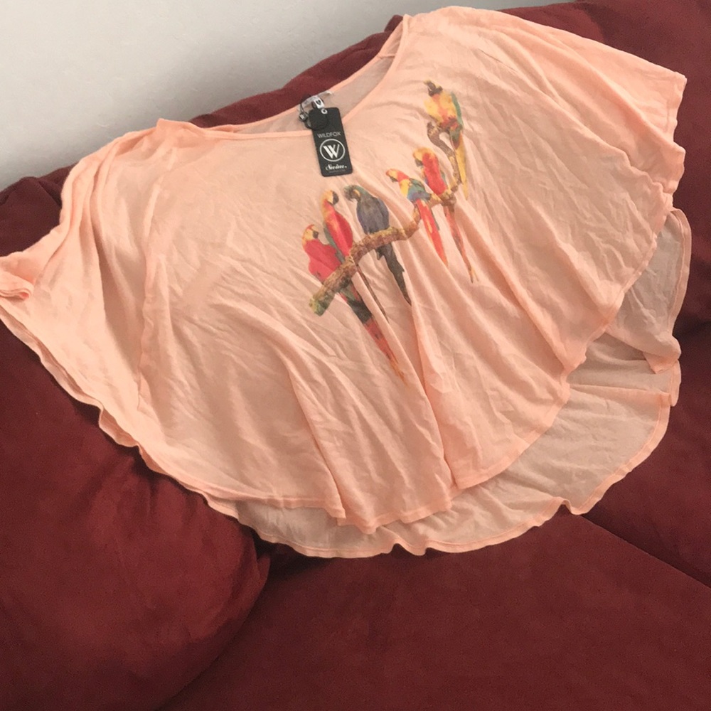 NWT WILDFOX swimsuit cover -macaws/parrots ❤️❤️